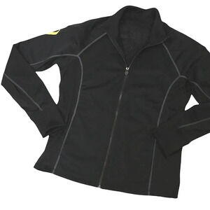 Hylete medium track jacket & track pants set, jogging suit black.
